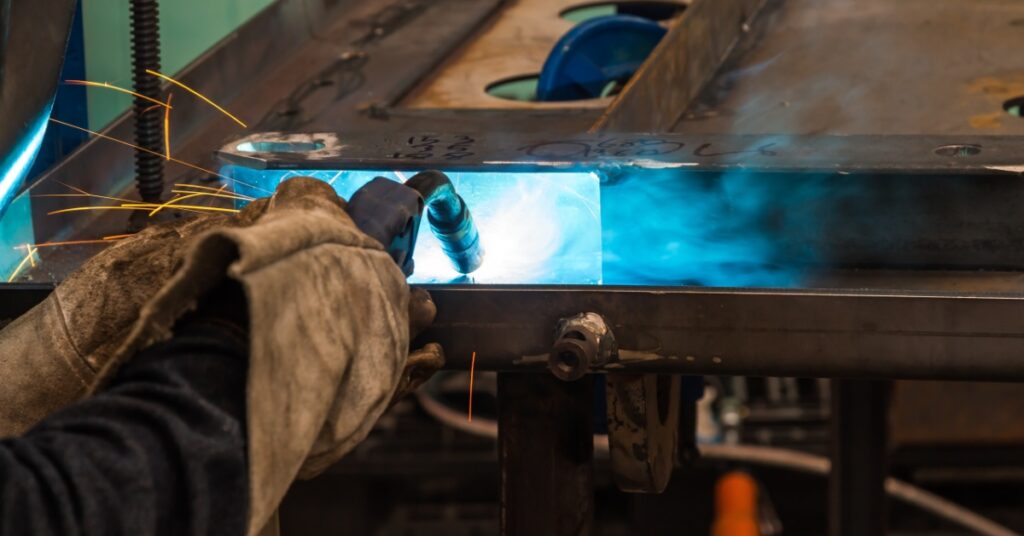 Spawanie Migomatem Próbki Aluminiowej